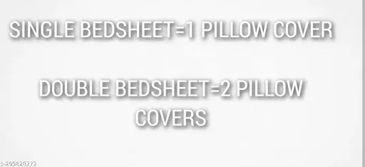 Glace Cotton Bedsheet For Double Bed With 2 Pillow Covers