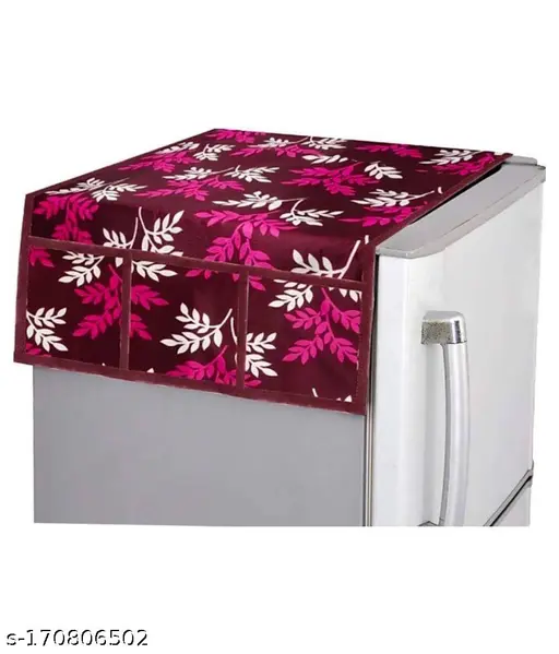 Fridge Cover Set Double Door (1 Top Cover+4 Mat+2 Hc)